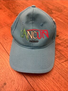 Cancun Mexico Embroidered Baseball Cap - Light Blue
